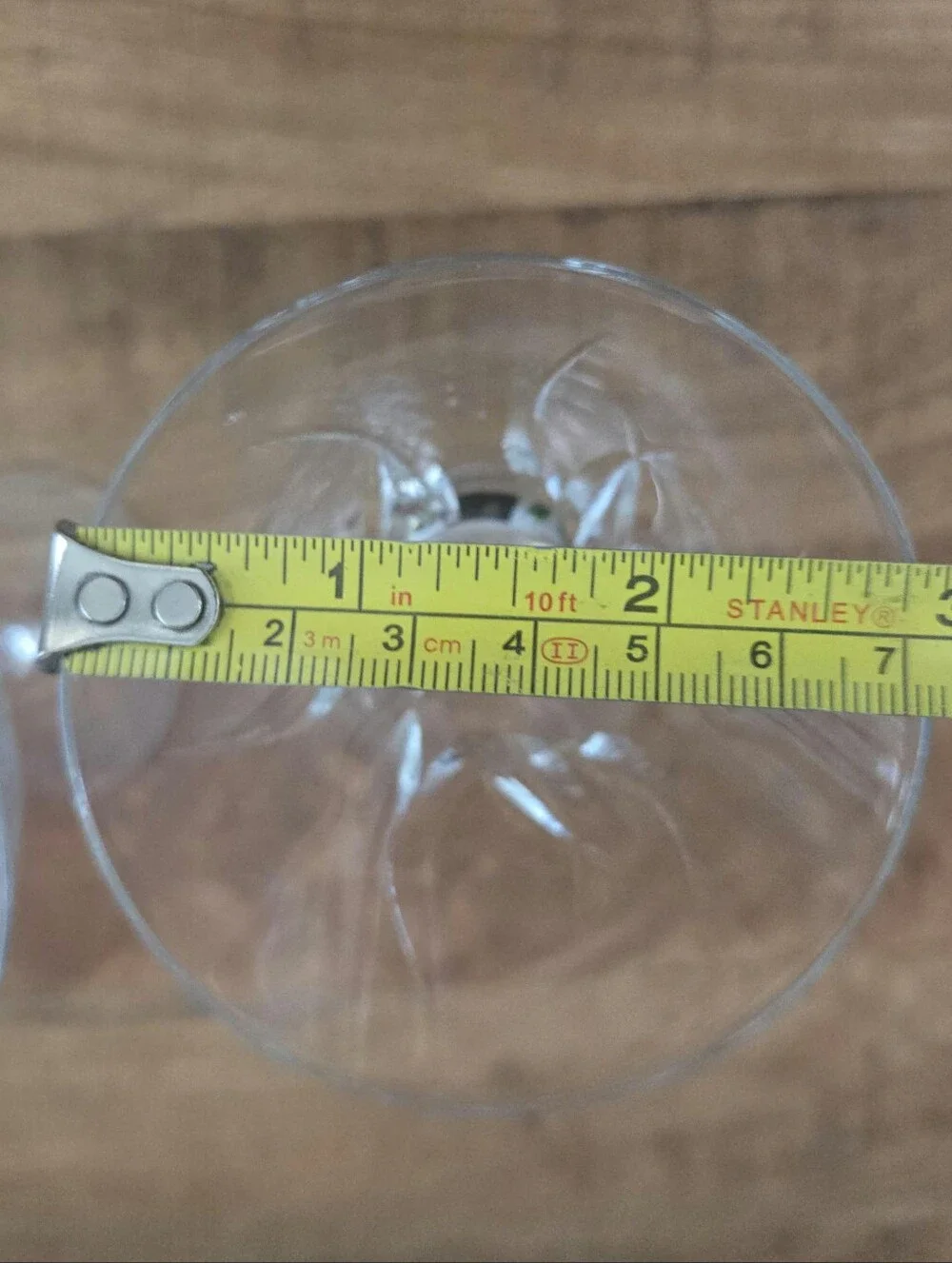 Vintage Cut Crystal Glasses Set of 2 Short Stem Claret Glasses 4.5